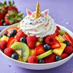 Whimsical Unicorn Fruit Salad